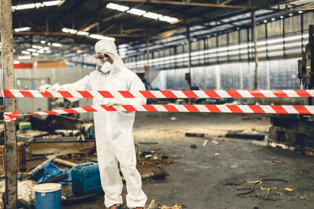 Professional Biohazard technician working in Stevens Point, WI